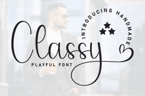 Classy: A Handmade Display Font That Delivers Joy