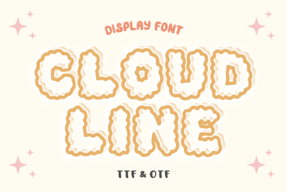 Cloud Line: The Playful, Bouncy Font That Feels Like a Baby’s First Giggle