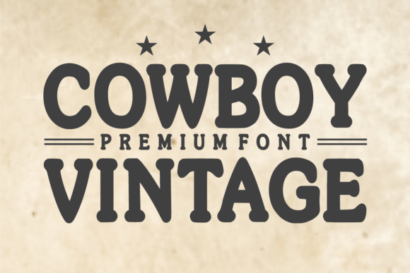 Cowboy Vintage Font: Where Heritage Meets Headline Impact