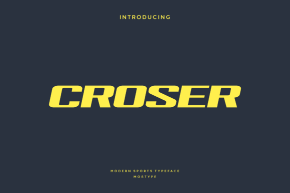 Croser: The Bold, All-Caps Display Font Built for Sports, Tech, and High-Energy Branding