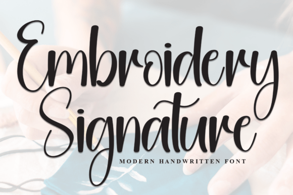 Embroidery Signature: Timeless Handwritten Charm