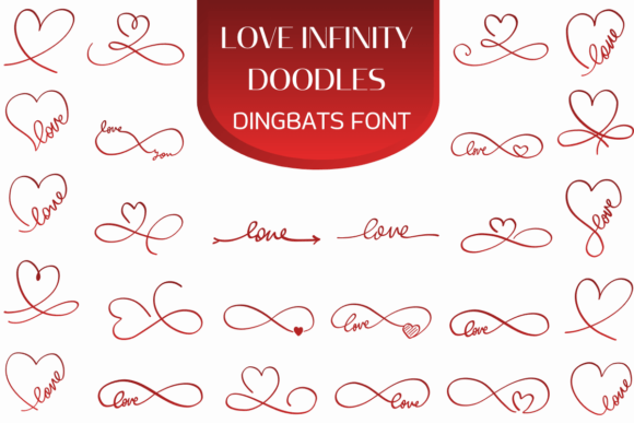 Love Infinity Doodles: A Playful Dingbats Font for Real Projects