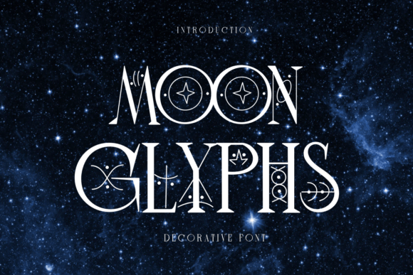 Moon Glyphs: A Celestial Display Font for Meaningful Design