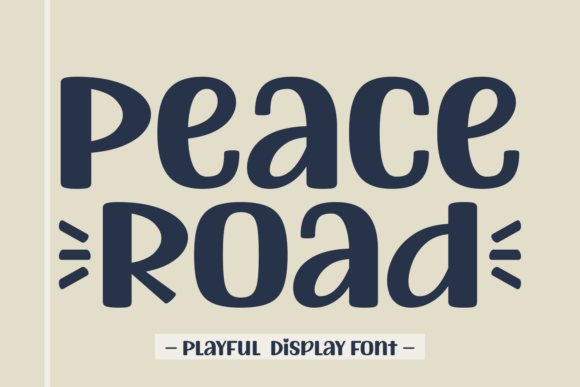 Peace Road Display Fonts