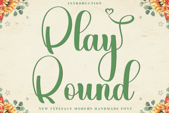Play Round: Festive Typography with Whimsical Charm
