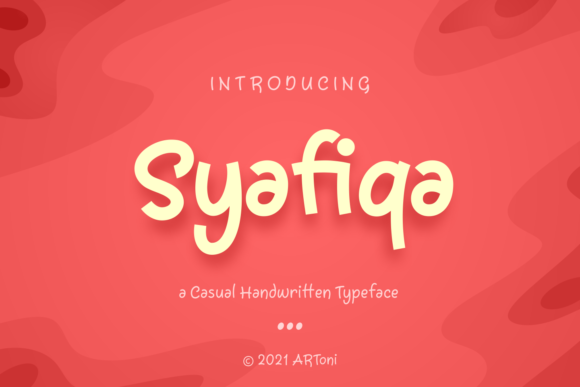 Syafiqa: A Chic Handwritten Font for Real-World Design