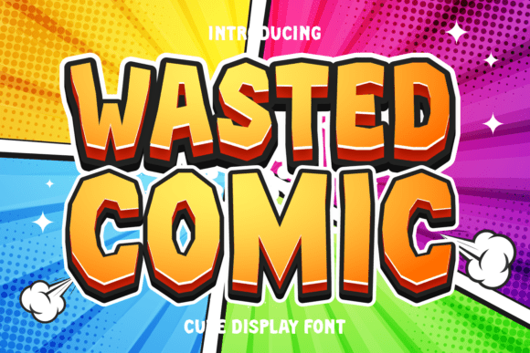 Wasted Comic: Where Playful Typography Meets Professional Versatility